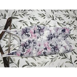 Lululemon Yoga Top Gray/Pink Womens Size S/M Athletic Floral